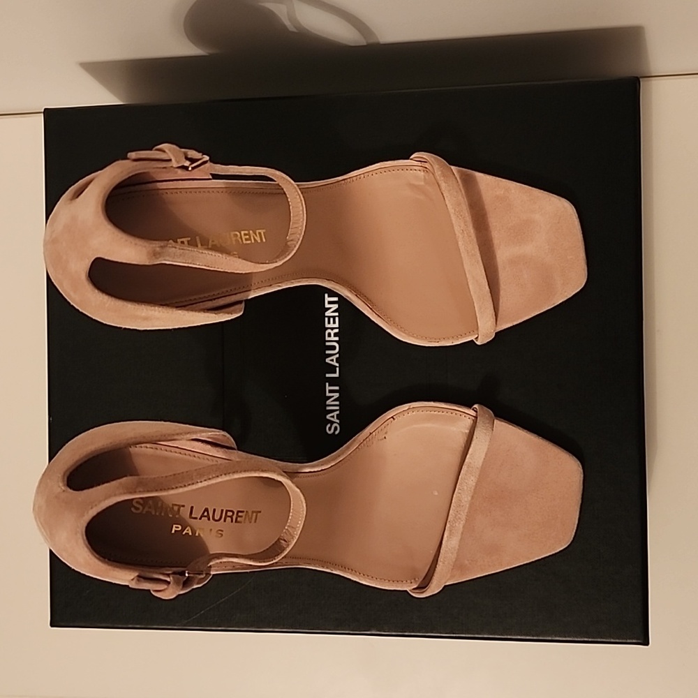 Saint Laurent Opyum Suede 110 YSL heels - Picture 3 of 10